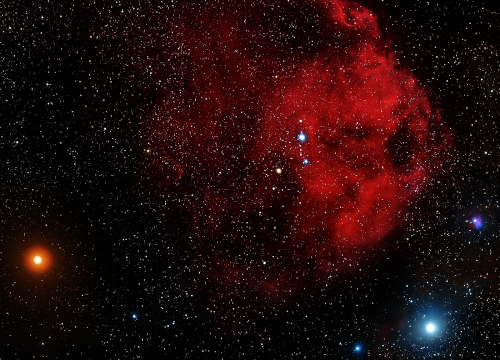 Grafik Ausschnitt Orion mit Orionnebel Teil