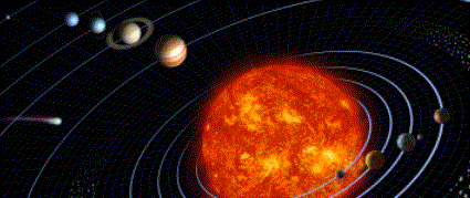 Bild zeigt unser Sonnensystem