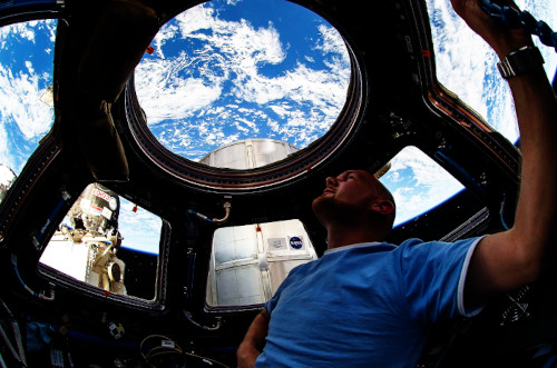 Ausguck ISS Spacestation ESA auf Erde