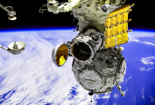 ISS International Spacestation Ausschnitt Blick