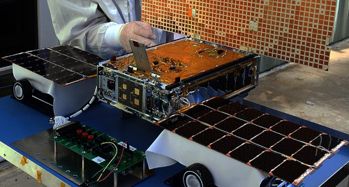 Erster DeepSpace CubeSat MarCO Satellit Bild 2018