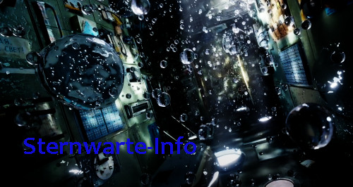 Bild 3 Spacestation Saljut 7 Wasserblasen Szene im Orbit